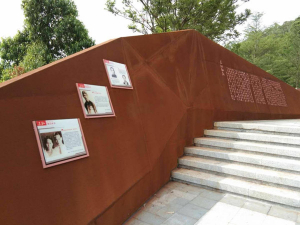 桥西耐候钢挡土墙